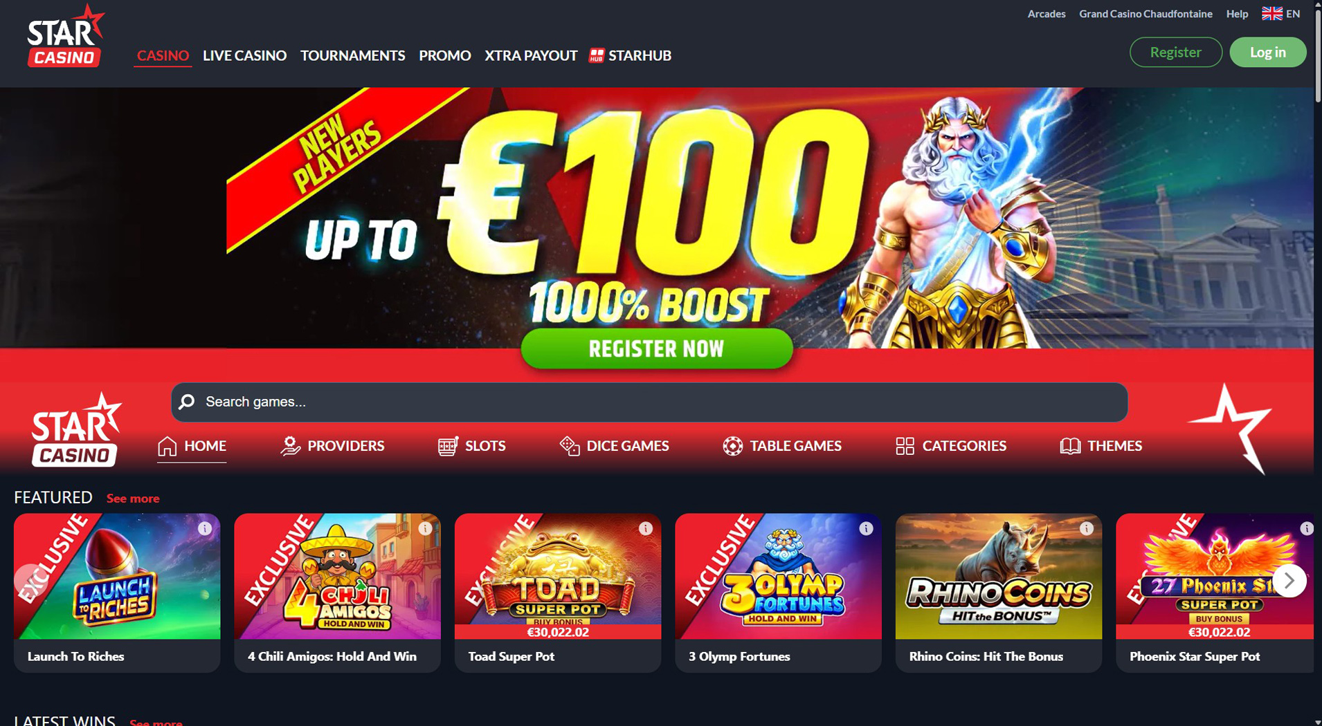 4. Star Casino – Vertrauenswürdige PayByPhone Casino-Option